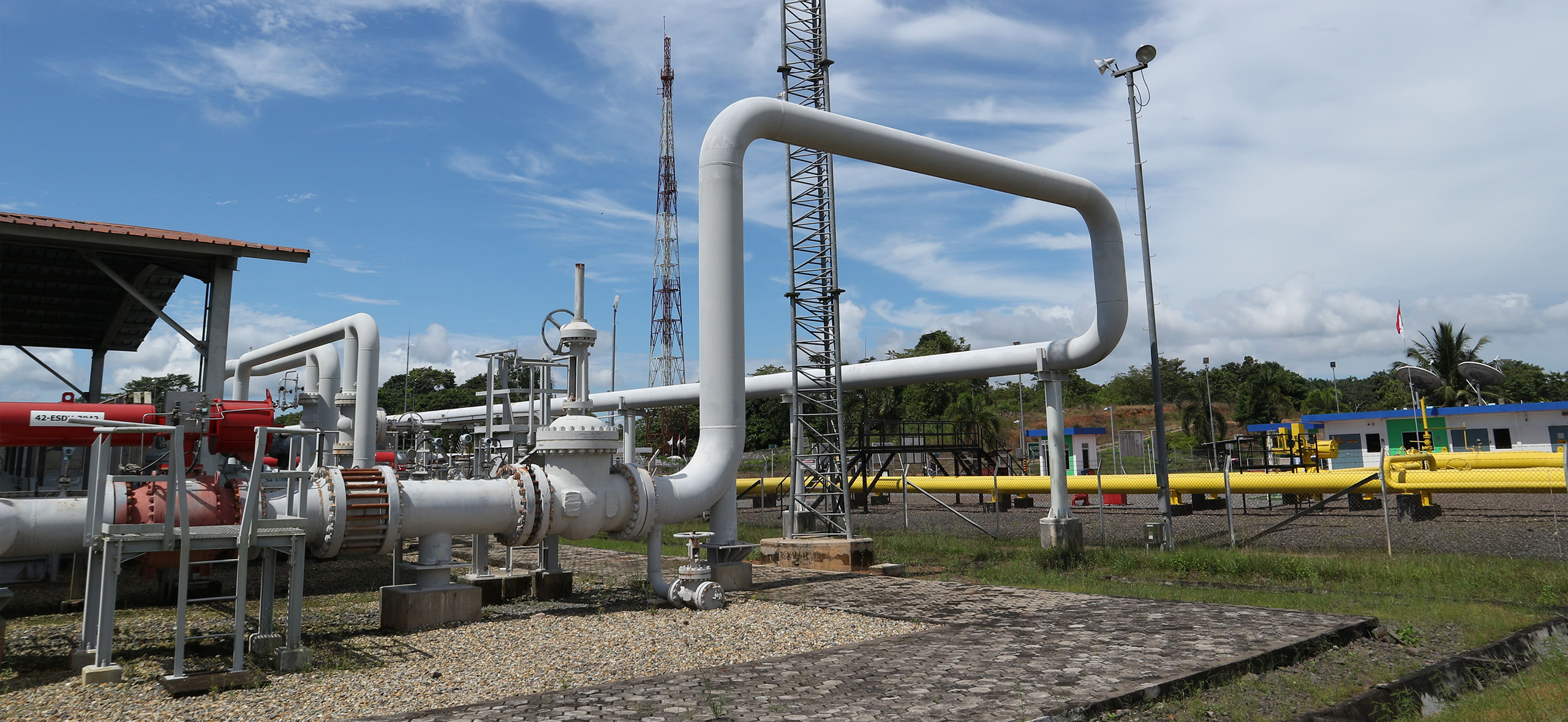 Fasilitas pipa industri proyek Oil and Gas PT One Connect Indonesia